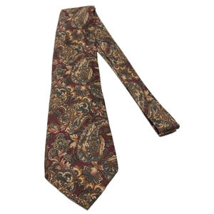 Frame Burgundy Paisley Men's Classic Tie
